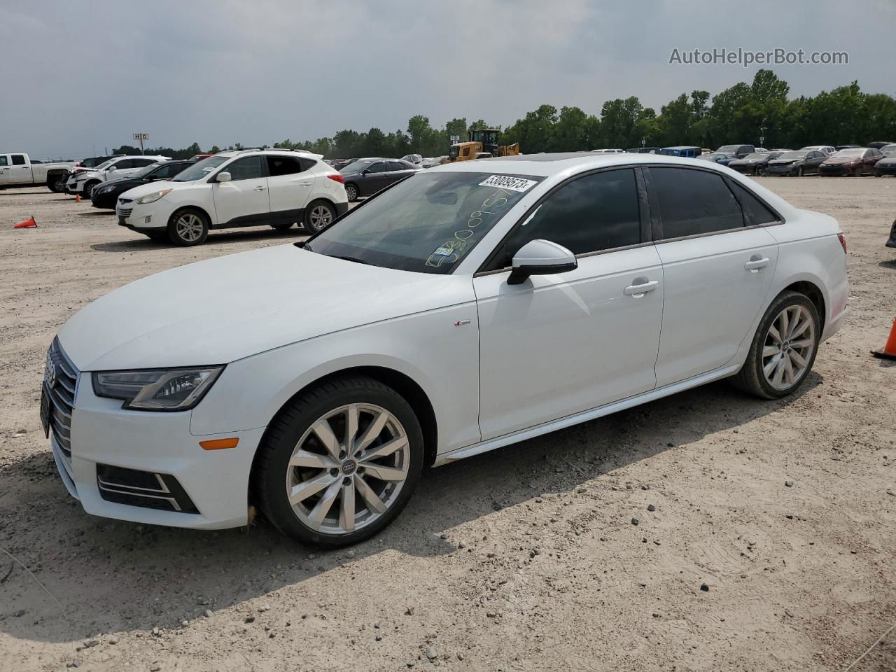 2018 Audi A4 Premium White vin: WAUKMAF4XJN013465