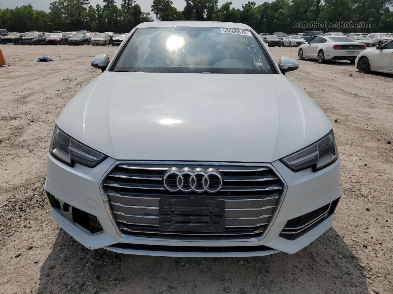 2018 Audi A4 Premium White vin: WAUKMAF4XJN013465