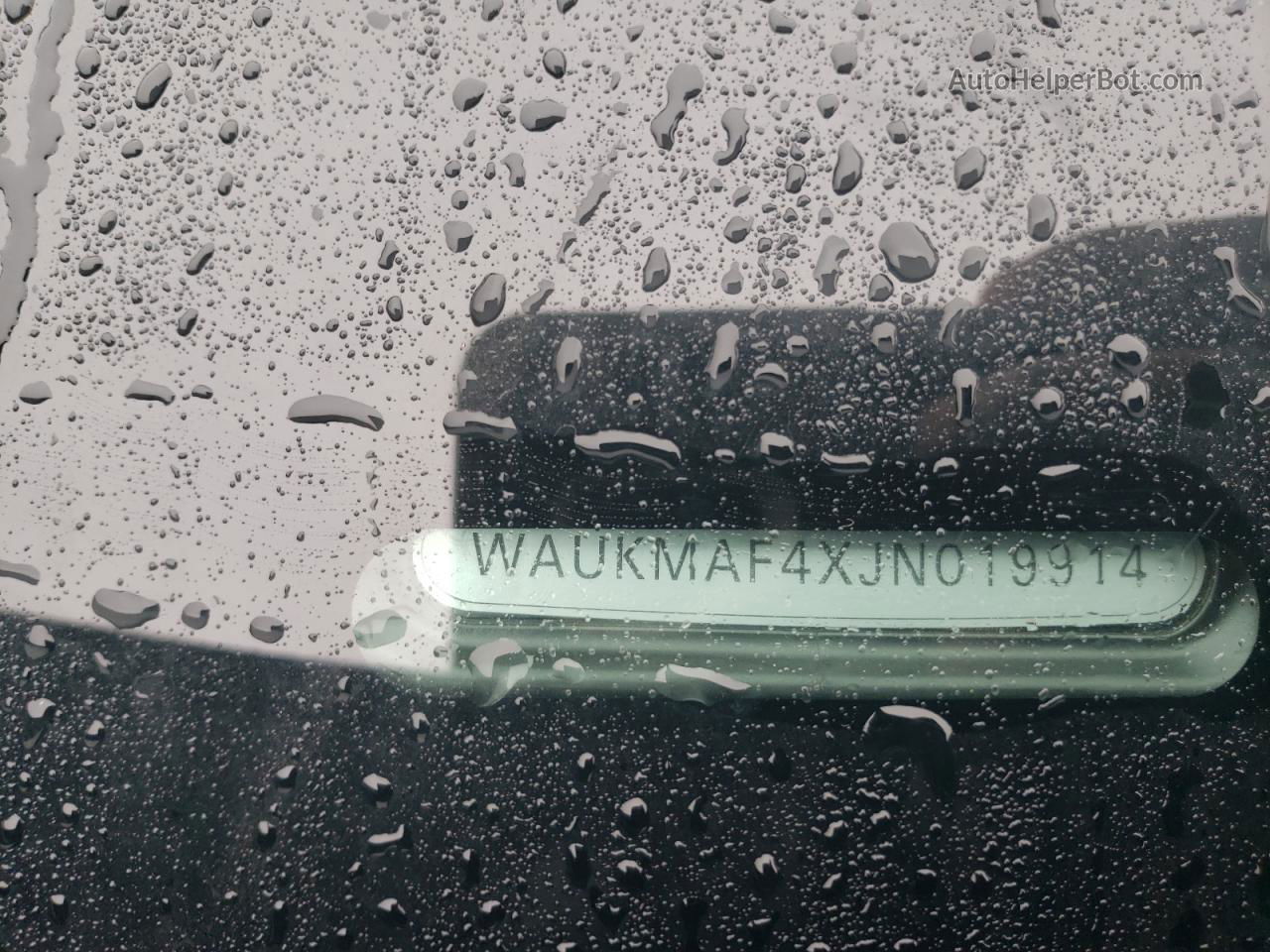 2018 Audi A4 Premium Black vin: WAUKMAF4XJN019914