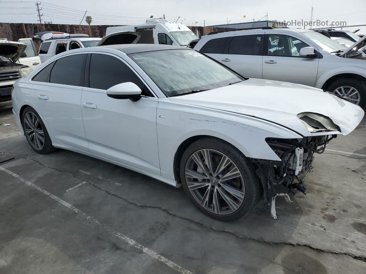 2019 Audi A6 Premium Plus White vin: WAUL2AF20KN024209