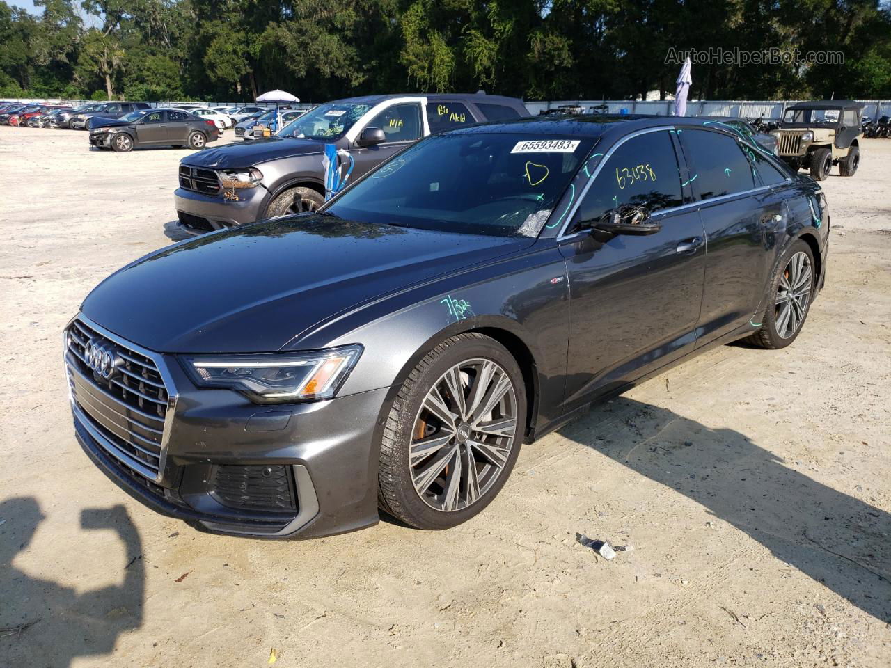 2019 Audi A6 Premium Plus Gray vin: WAUL2AF20KN038014