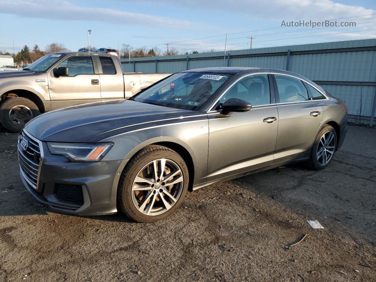 2019 Audi A6 Premium Plus Gray vin: WAUL2AF23KN098630