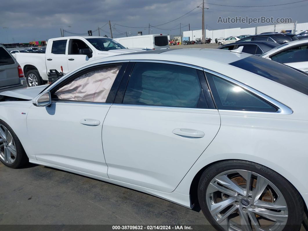 2019 Audi A6 55 Premium White vin: WAUL2AF24KN091878