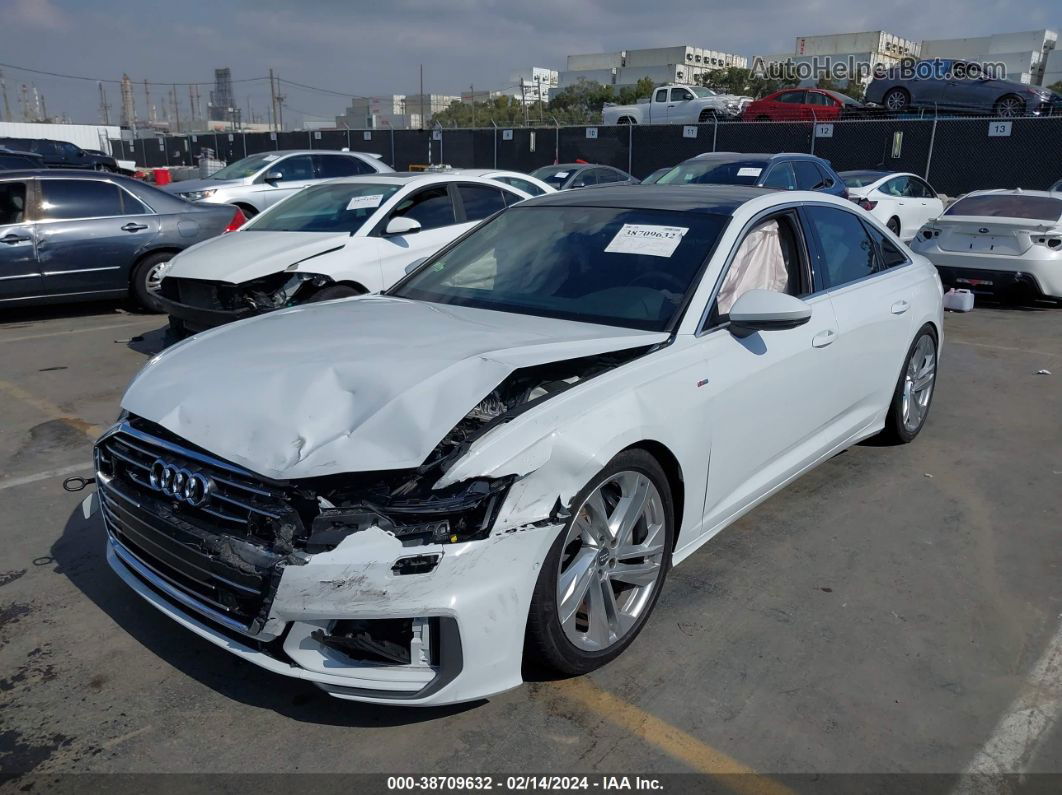 2019 Audi A6 55 Premium White vin: WAUL2AF24KN091878