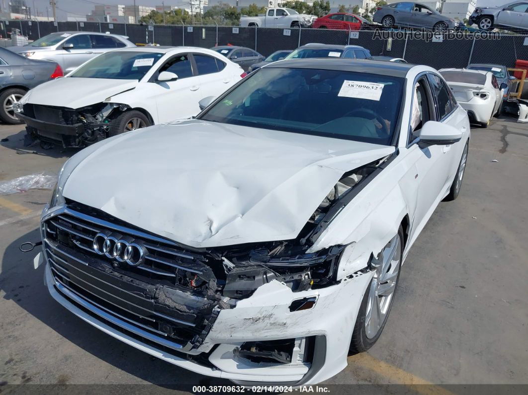 2019 Audi A6 55 Premium White vin: WAUL2AF24KN091878