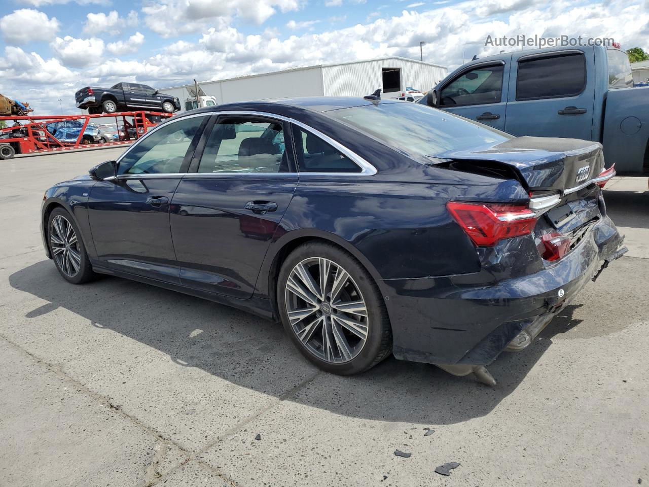 2019 Audi A6 Premium Plus Blue vin: WAUL2AF25KN026179