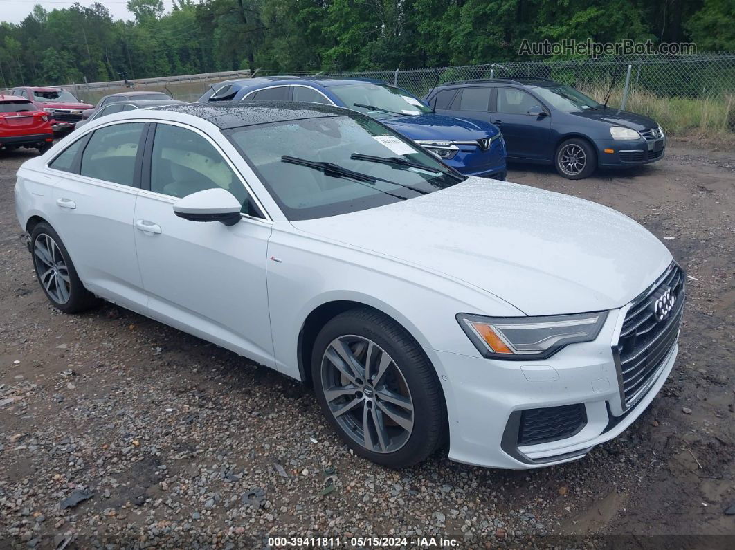 2019 Audi A6 55 Premium White vin: WAUL2AF25KN054323