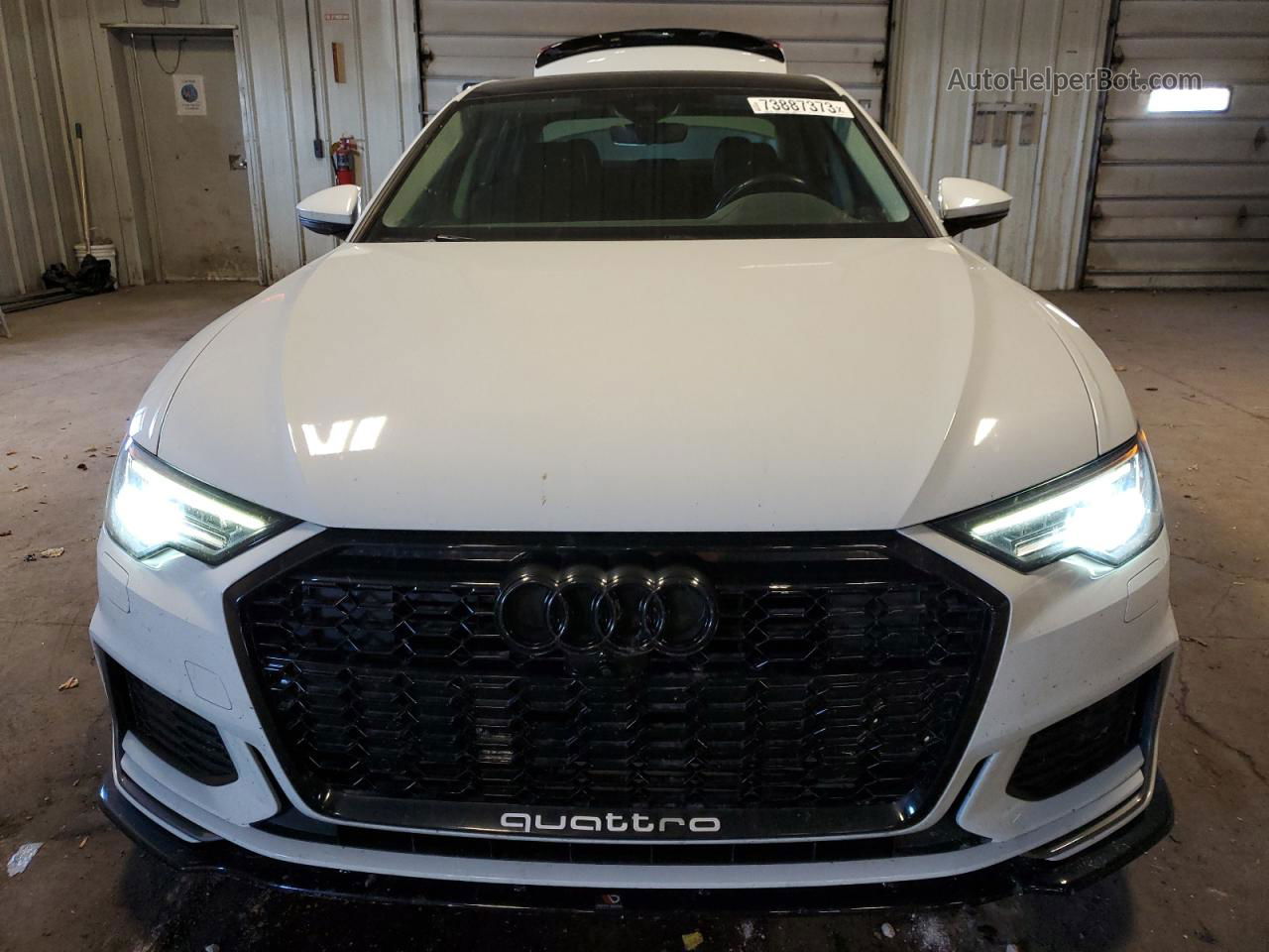 2019 Audi A6 Premium Plus White vin: WAUL2AF26KN022674