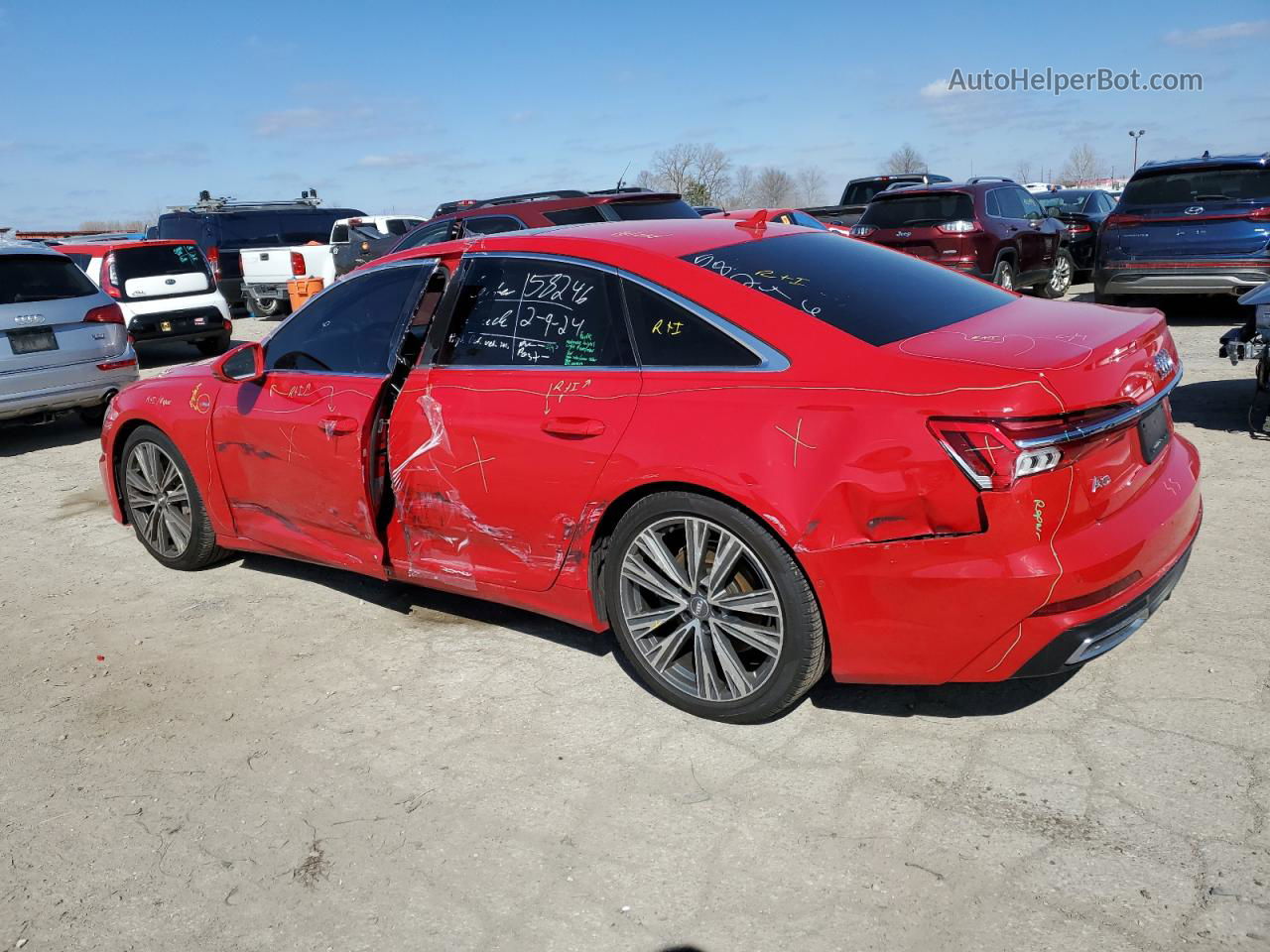 2019 Audi A6 Premium Plus Red vin: WAUL2AF27KN075903