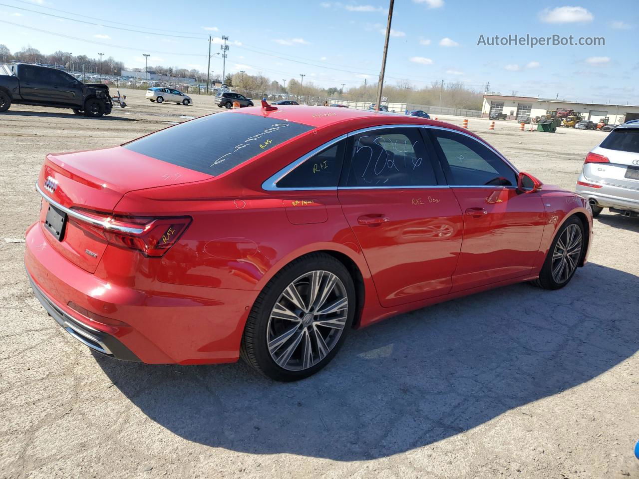 2019 Audi A6 Premium Plus Красный vin: WAUL2AF27KN075903