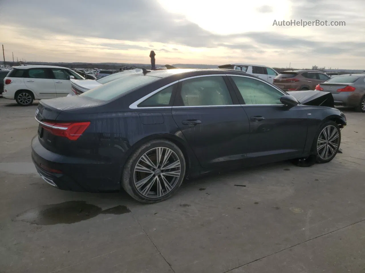 2019 Audi A6 Premium Plus Blue vin: WAUL2AF27KN093074