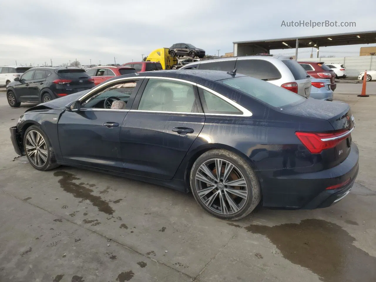 2019 Audi A6 Premium Plus Синий vin: WAUL2AF27KN093074