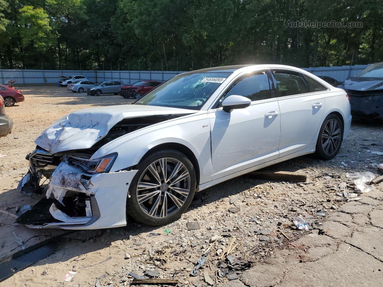 2019 Audi A6 Premium Plus White vin: WAUL2AF28KN025933