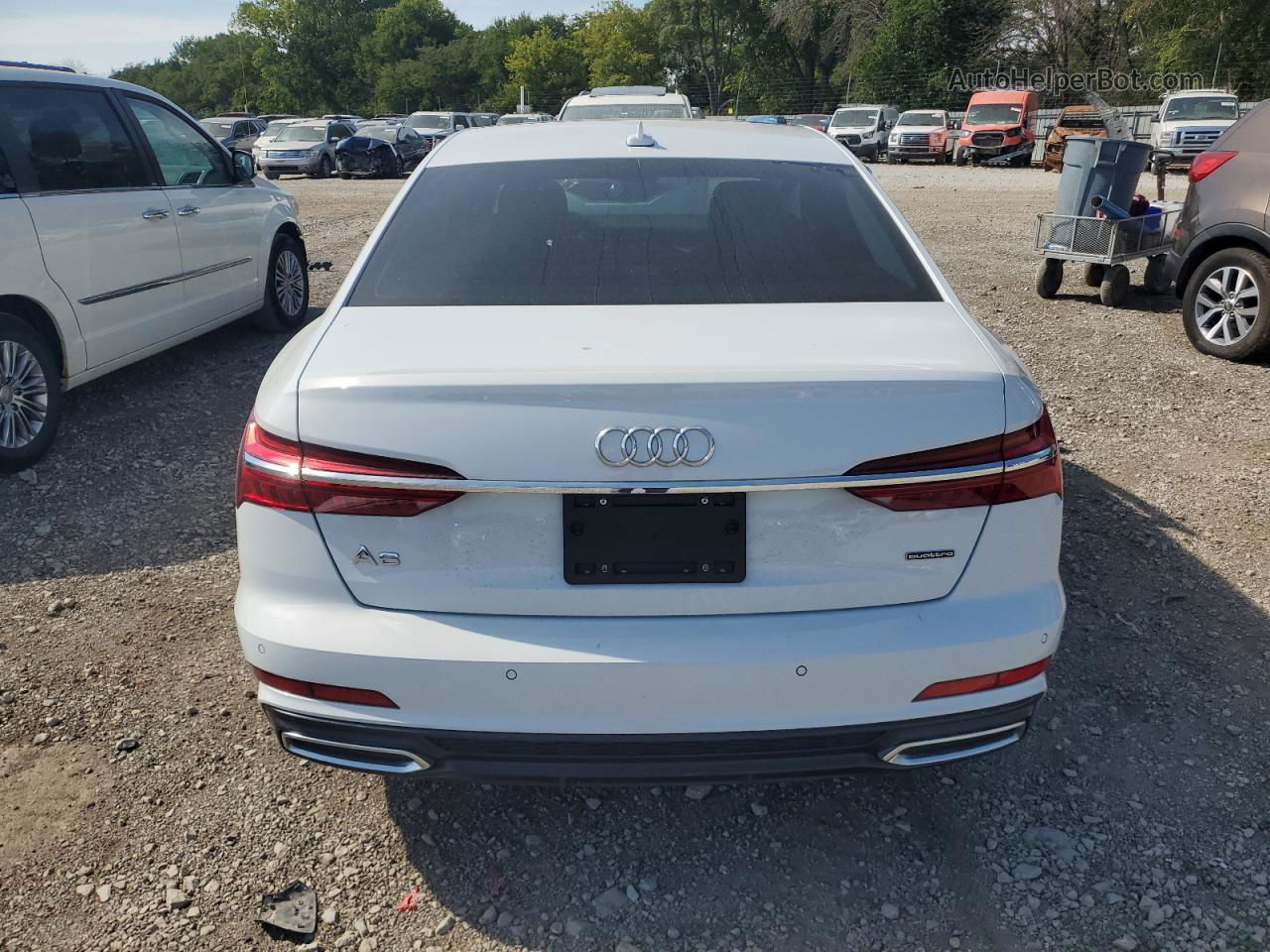 2019 Audi A6 Premium Plus White vin: WAUL2AF28KN113199