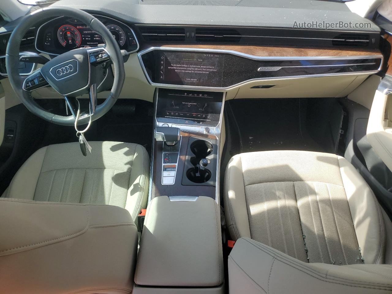 2019 Audi A6 Premium Plus White vin: WAUL2AF28KN113199