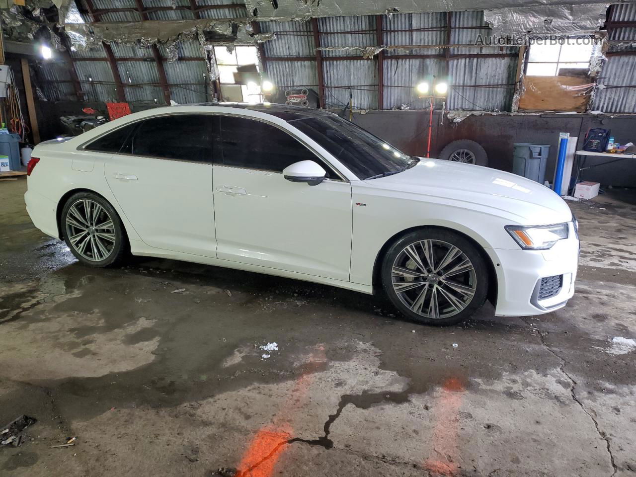 2019 Audi A6 Premium Plus White vin: WAUL2AF29KN055975
