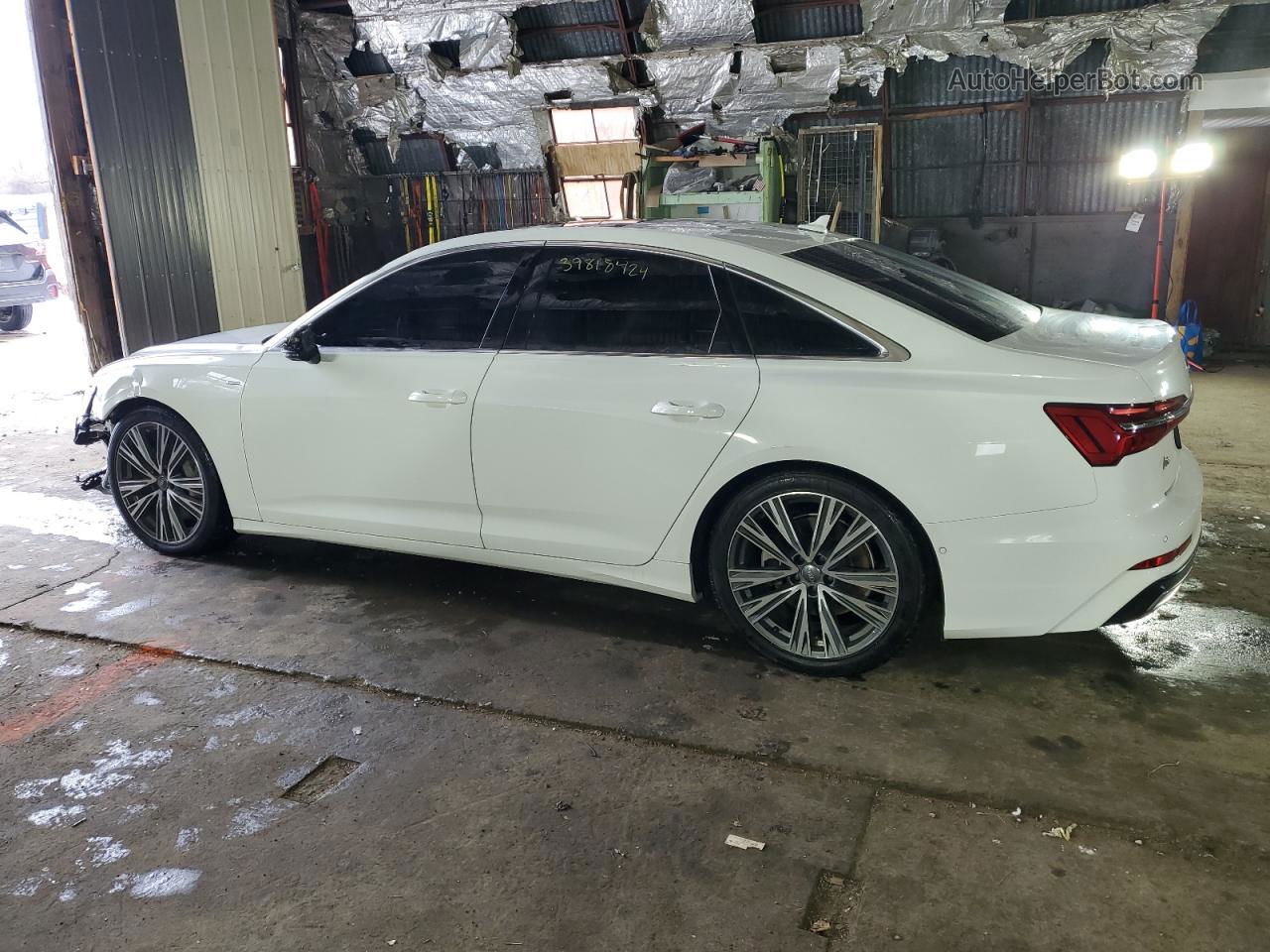 2019 Audi A6 Premium Plus White vin: WAUL2AF29KN055975