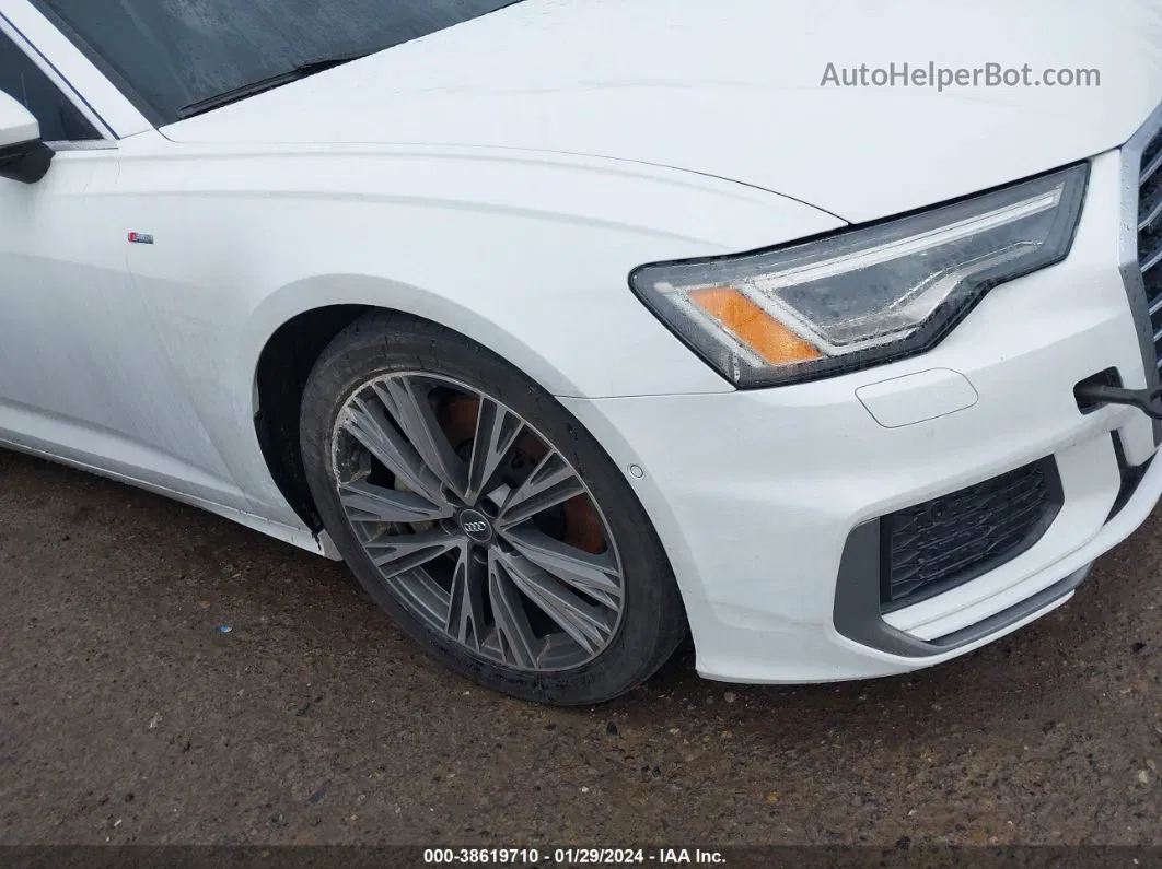 2019 Audi A6 55 Premium White vin: WAUL2AF29KN112384