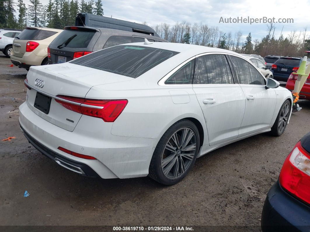 2019 Audi A6 55 Premium White vin: WAUL2AF29KN112384