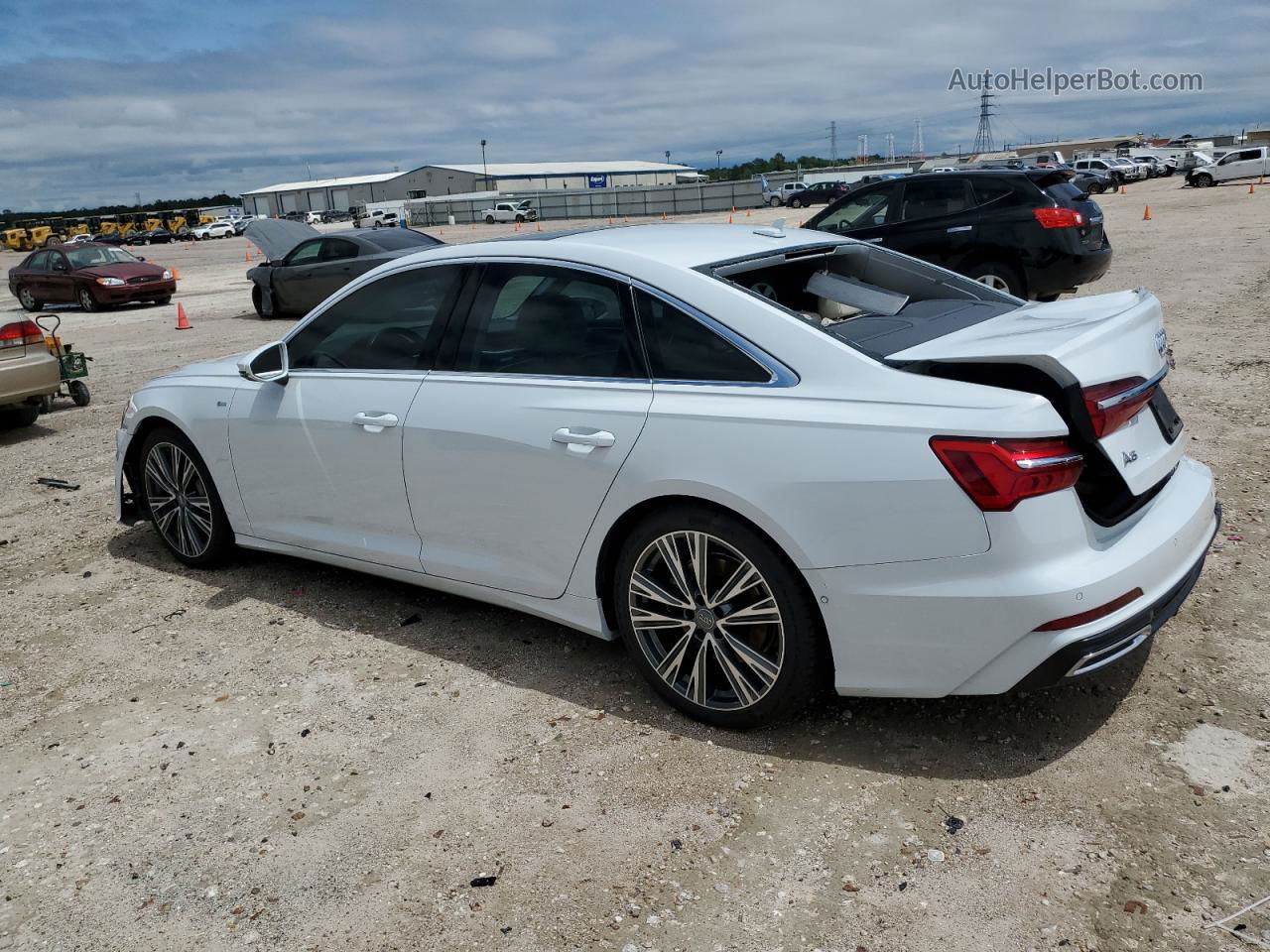 2019 Audi A6 Premium Plus White vin: WAUL2AF29KN114460