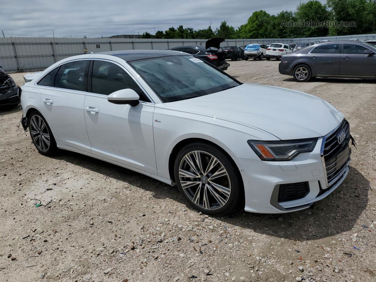 2019 Audi A6 Premium Plus White vin: WAUL2AF29KN114460