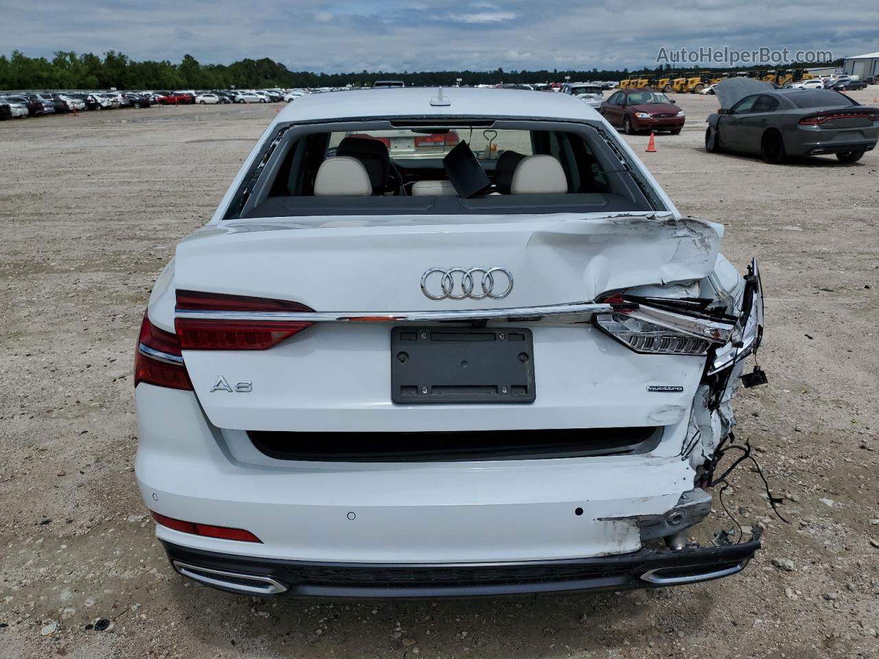 2019 Audi A6 Premium Plus White vin: WAUL2AF29KN114460