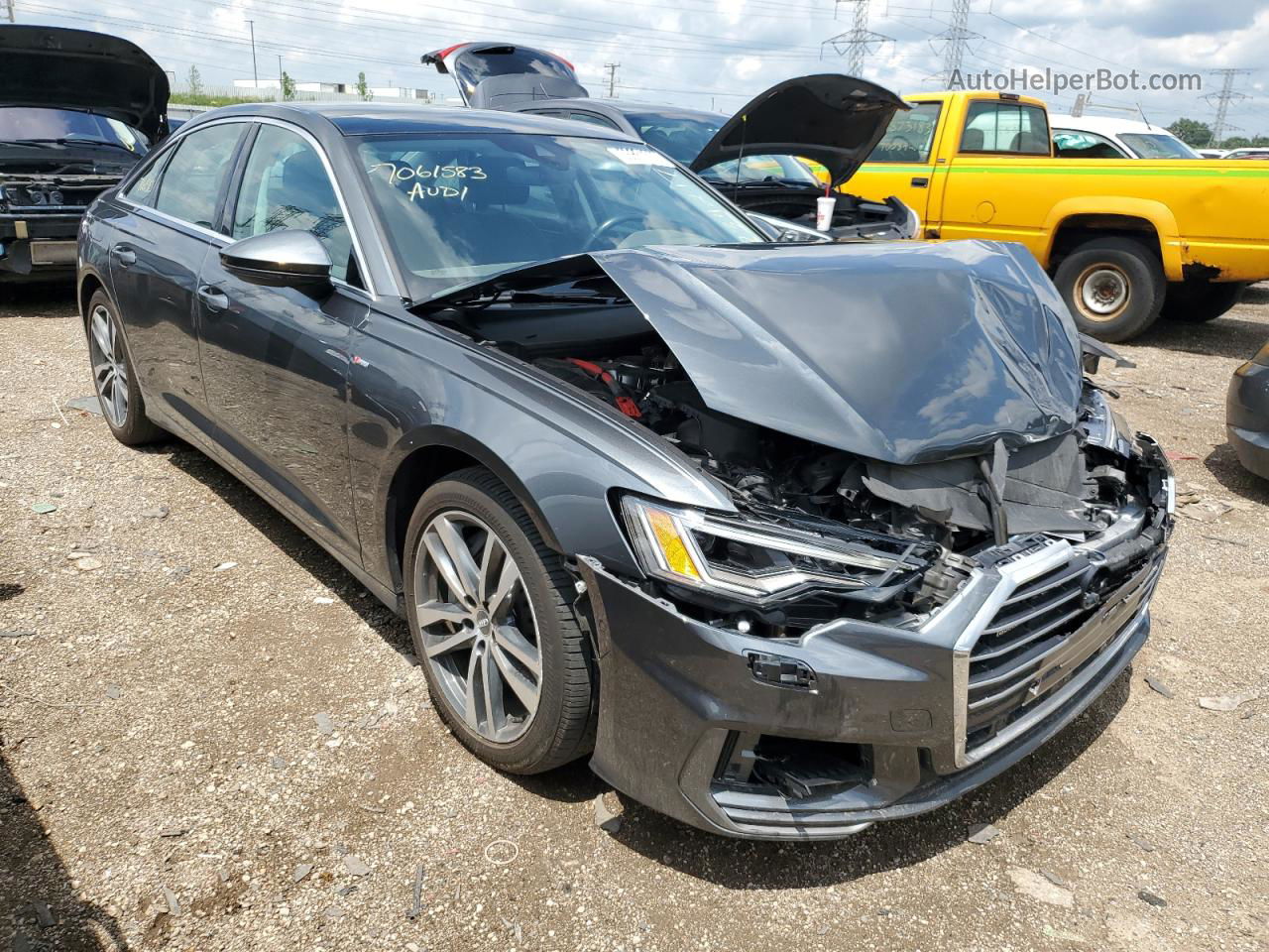 2019 Audi A6 Premium Plus Gray vin: WAUL2AF2XKN045147