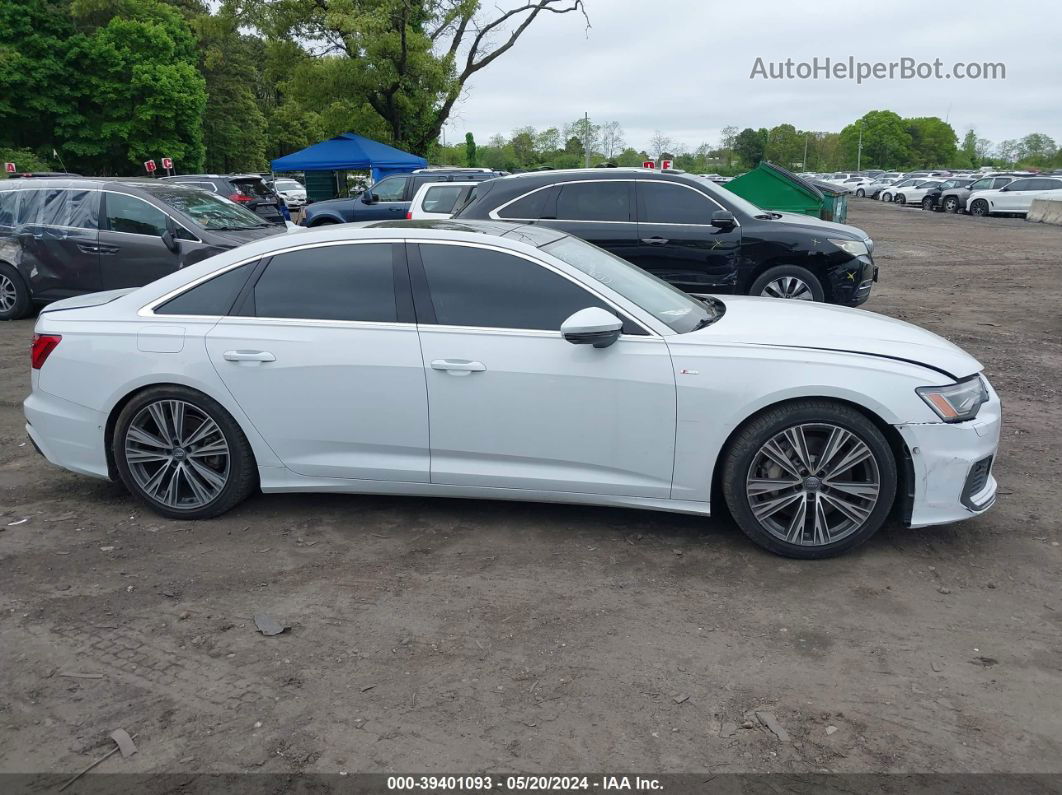 2019 Audi A6 55 Premium White vin: WAUL2AF2XKN062935