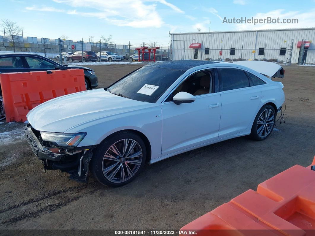 2019 Audi A6 55 Premium White vin: WAUL2AF2XKN106979