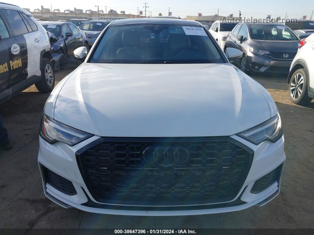 2019 Audi A6 55 Premium White vin: WAUL2BF2XKN052301