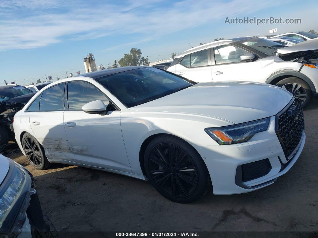 2019 Audi A6 55 Premium White vin: WAUL2BF2XKN052301