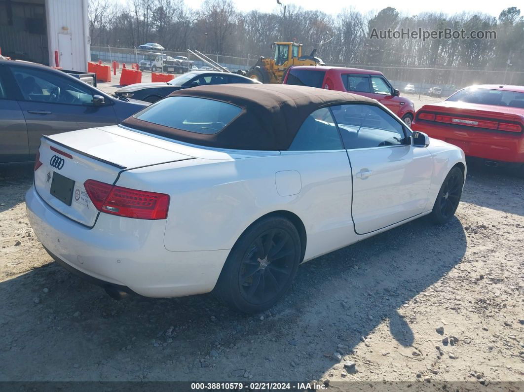 2014 Audi A5 2.0t Premium White vin: WAULFAFH0EN005382