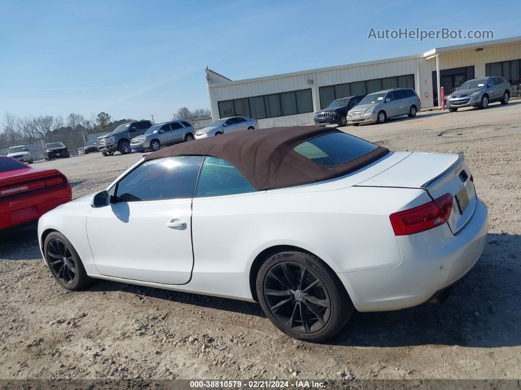 2014 Audi A5 2.0t Premium White vin: WAULFAFH0EN005382