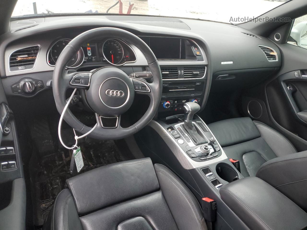 2014 Audi A5 Premium Plus White vin: WAULFAFH4EN009046