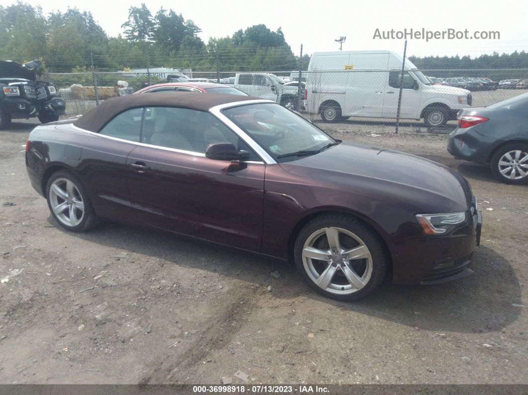 2014 Audi A5 Premium Plus Фиолетовый vin: WAULFAFH5EN008729