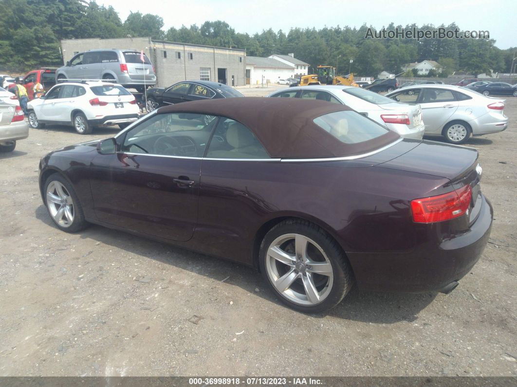 2014 Audi A5 Premium Plus Purple vin: WAULFAFH5EN008729