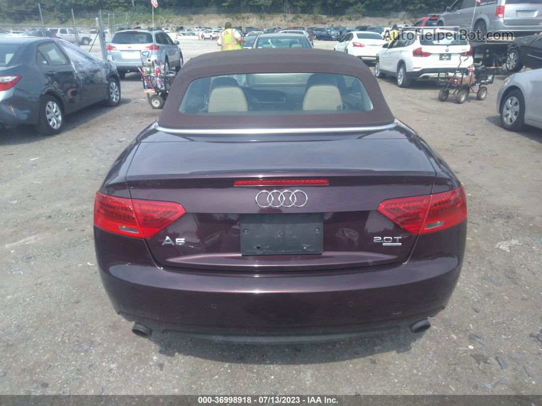 2014 Audi A5 Premium Plus Фиолетовый vin: WAULFAFH5EN008729