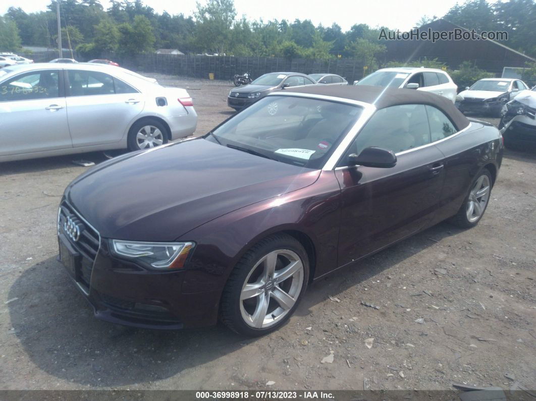 2014 Audi A5 Premium Plus Фиолетовый vin: WAULFAFH5EN008729