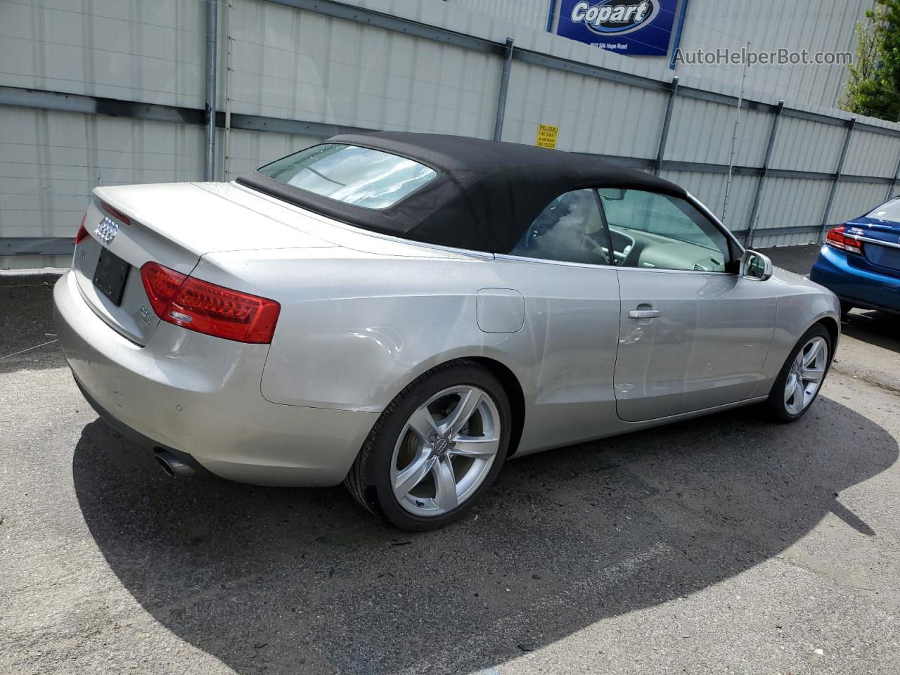 2014 Audi A5 Premium Plus Silver vin: WAULFAFH6EN003233