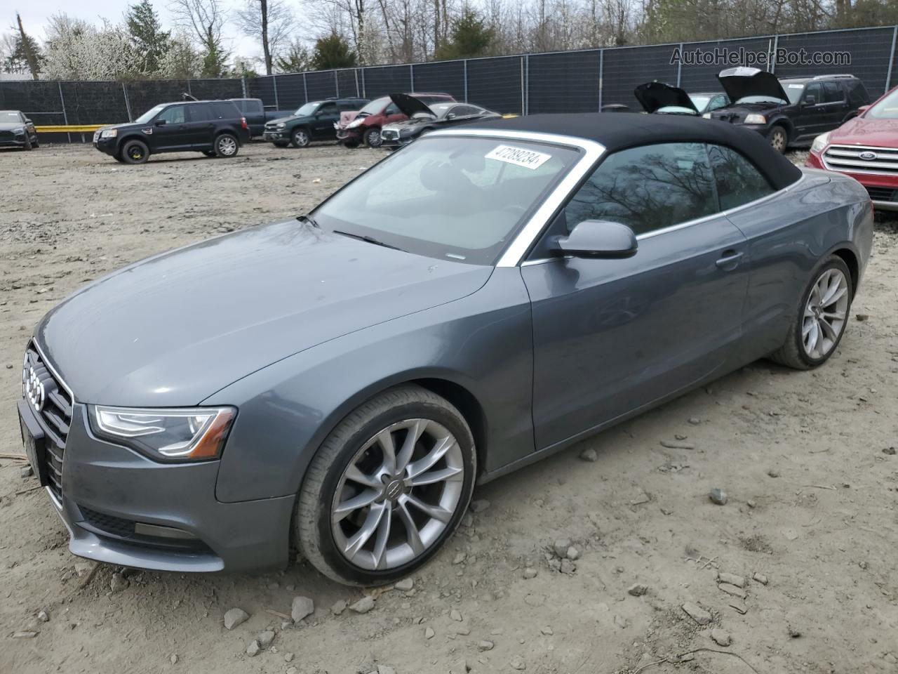 2014 Audi A5 Premium Plus Gray vin: WAULFAFH6EN010232