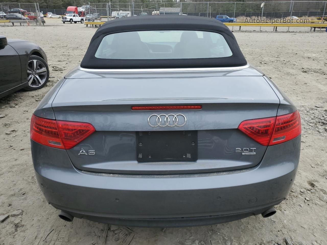 2014 Audi A5 Premium Plus Gray vin: WAULFAFH6EN010232