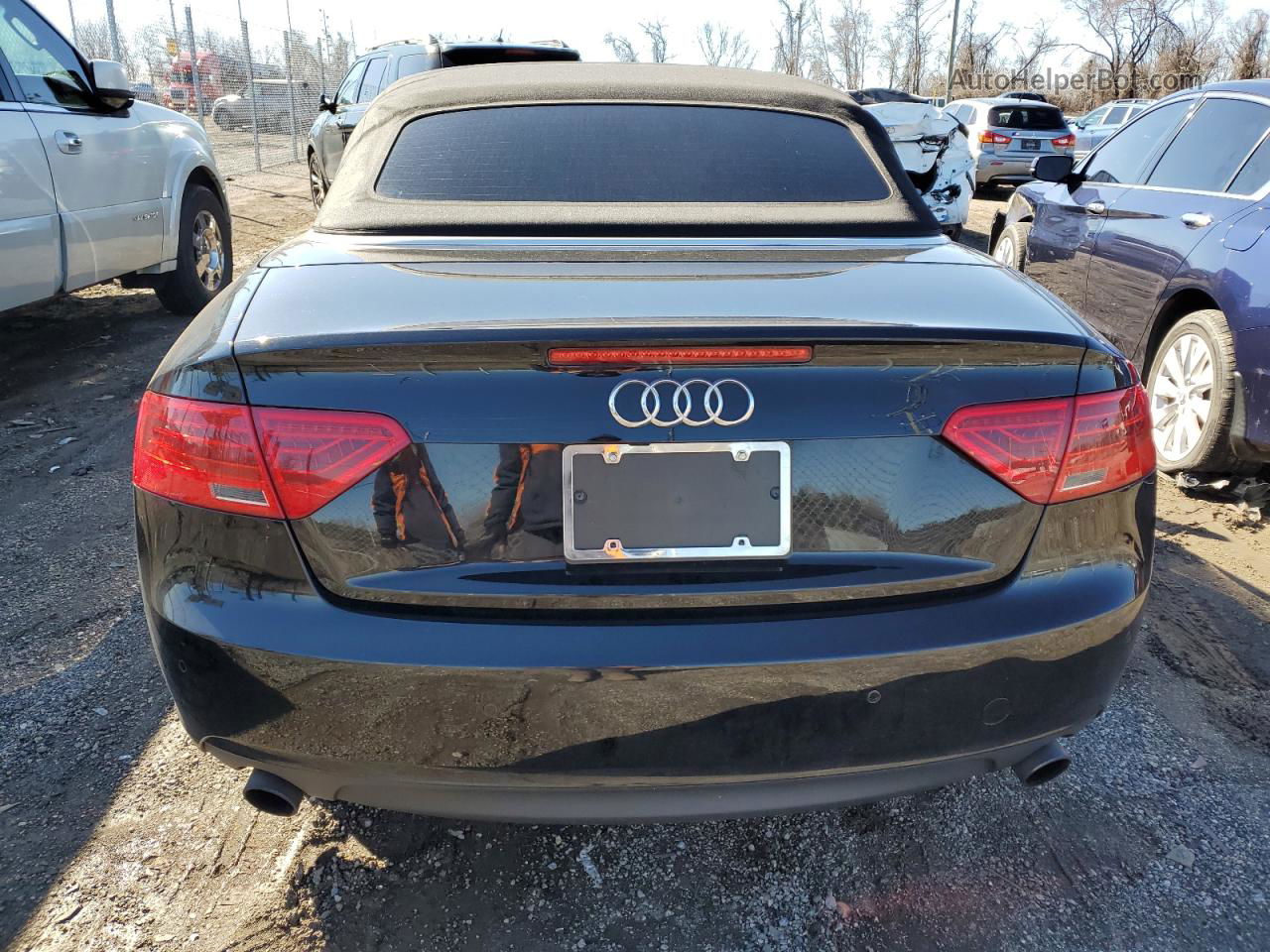 2014 Audi A5 Premium Plus Black vin: WAULFAFHXEN002120