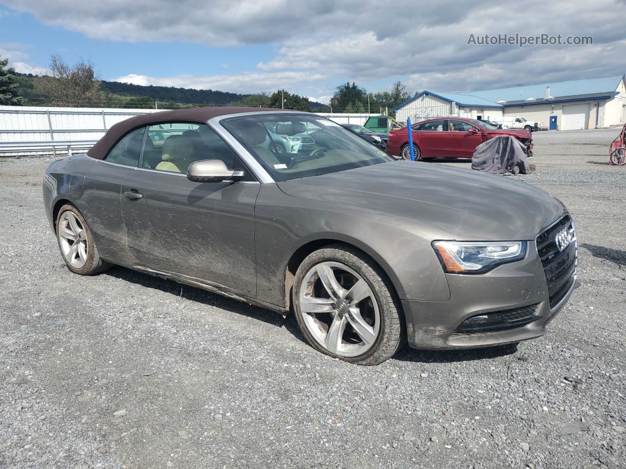 2014 Audi A5 Premium Plus Brown vin: WAULFAFHXEN002540