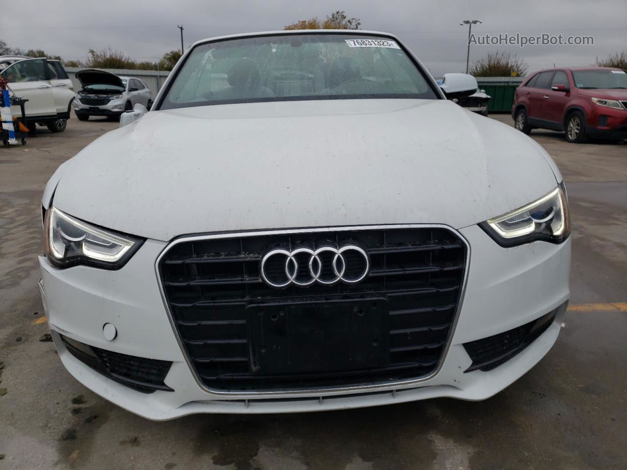 2014 Audi A5 Premium Plus Белый vin: WAULFAFHXEN002926