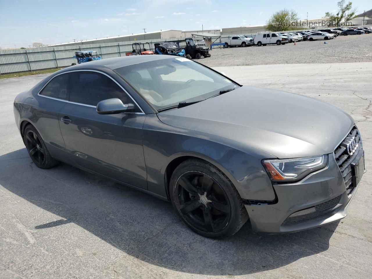 2014 Audi A5 Premium Plus Gray vin: WAULFAFR0EA003759