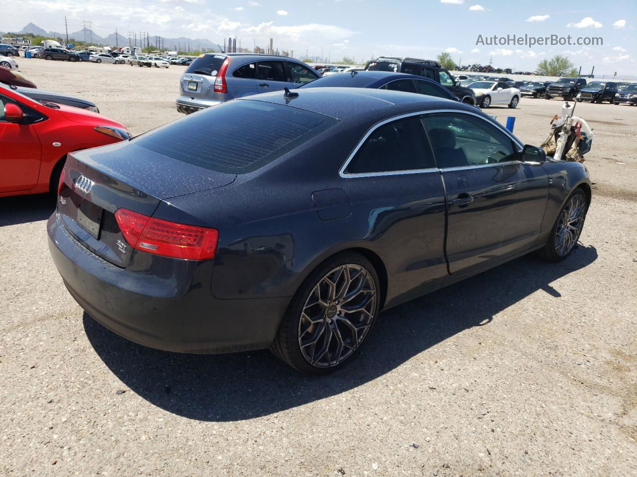 2014 Audi A5 Premium Plus Blue vin: WAULFAFR0EA009268