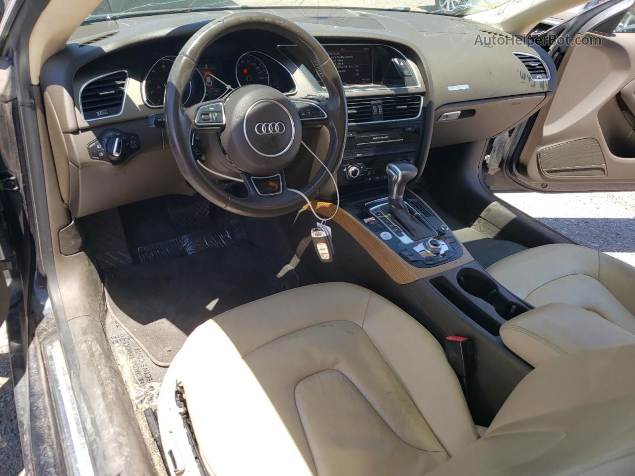 2014 Audi A5 Premium Plus Blue vin: WAULFAFR0EA009268