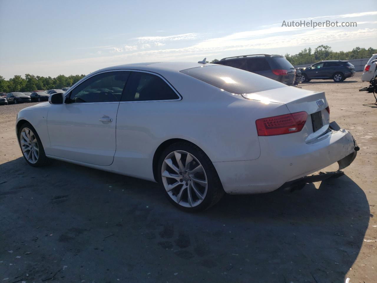 2014 Audi A5 Premium Plus White vin: WAULFAFR0EA020321