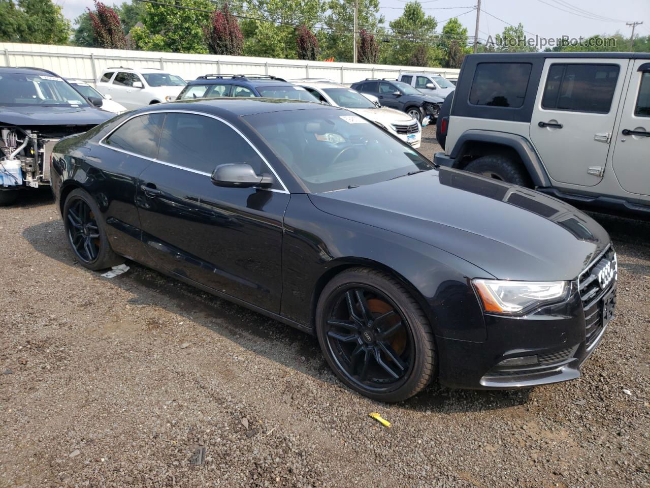 2014 Audi A5 Premium Plus Черный vin: WAULFAFR0EA022005