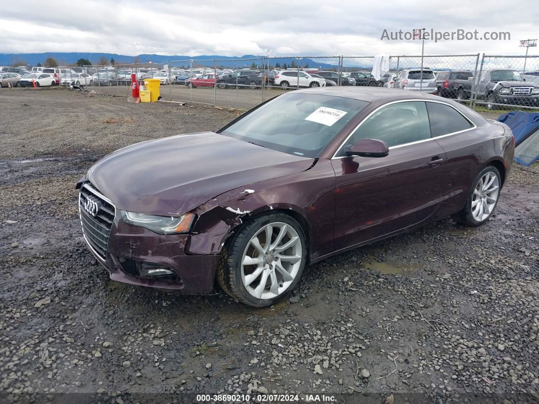 2014 Audi A5 2.0t Premium Коричневый vin: WAULFAFR0EA029620